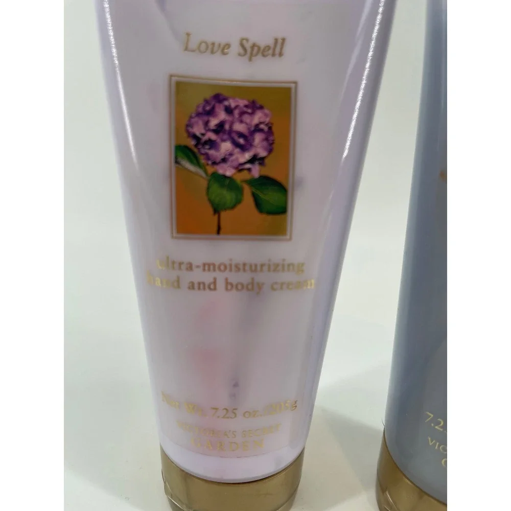 Victoria's Secret Love Spell Set Women 7.25oz Purple Vintage Garden Discontinued